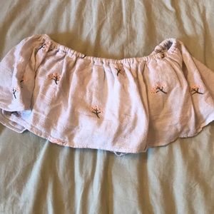 Zara floral crop top